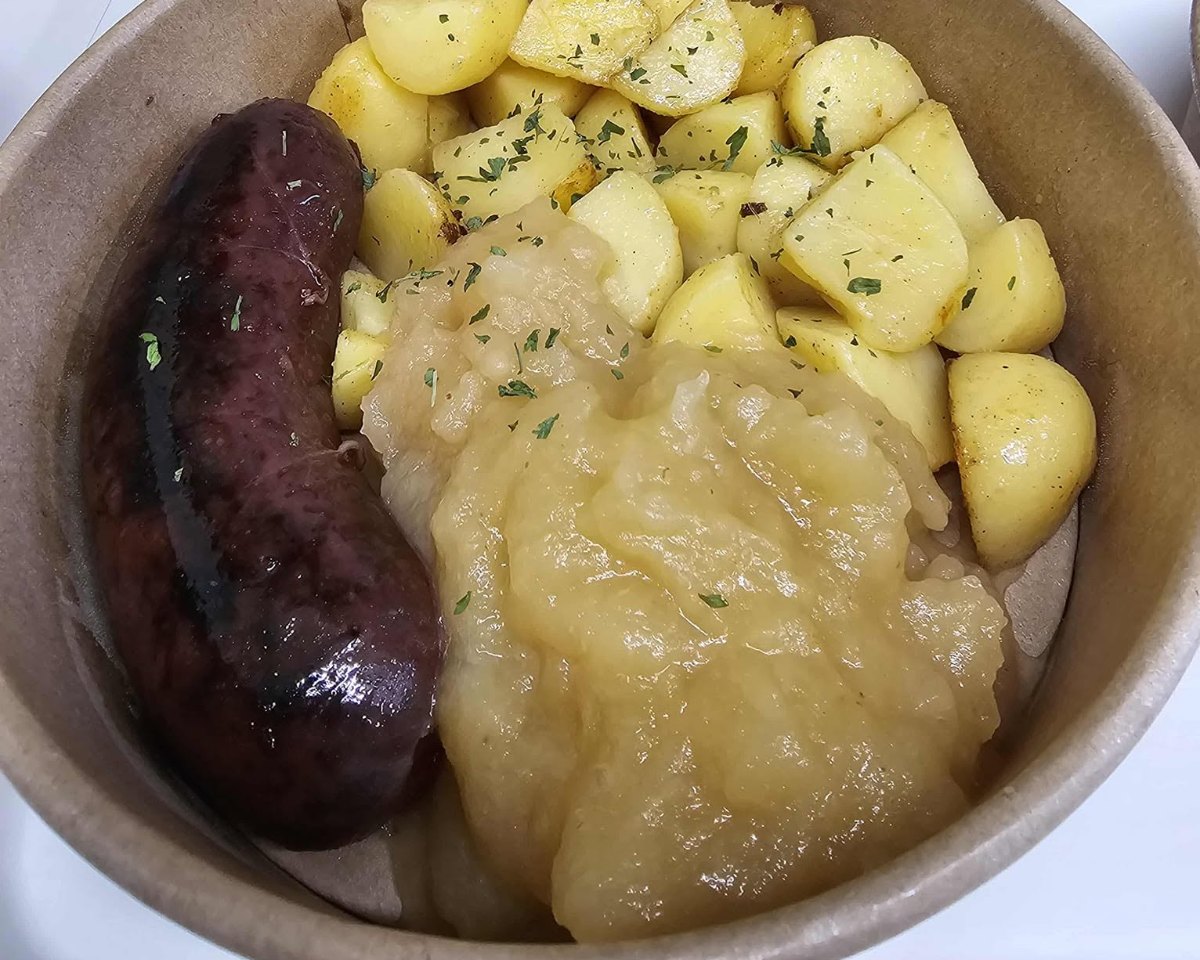Boudin blanc et compote